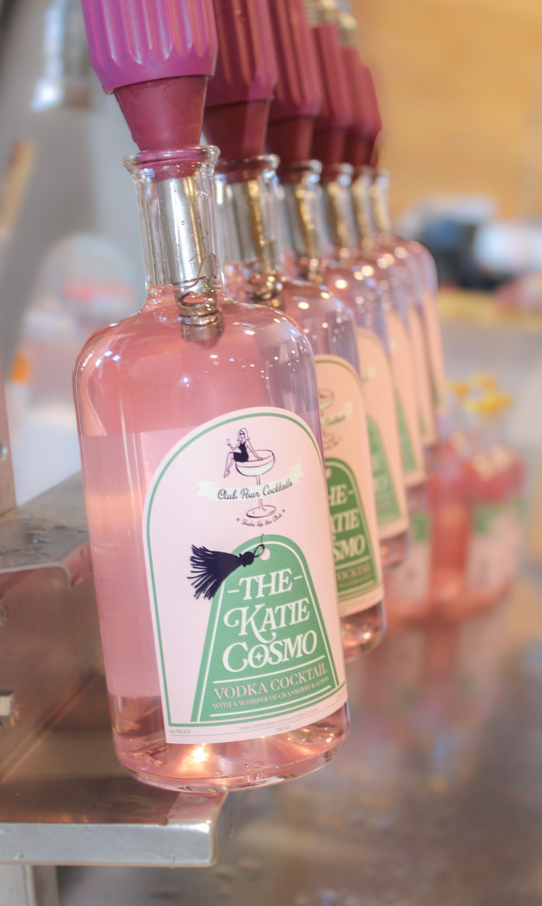 Katie Cosmo bottles lined up